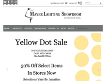 Tablet Screenshot of mayerlighting.com